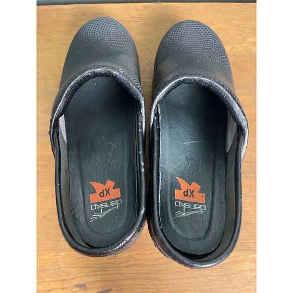 Dansko XP Black Moray Leather Comfort Nurse Clog. Size 38/7.5-8. - Picture 8 of 10